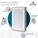 Royale Basic Q 24x30 Right Hinge LED Lighted Medicine Cabinet Royale Basic Q 24x30 Right Hinge LED Lighted Medicine Cabinet