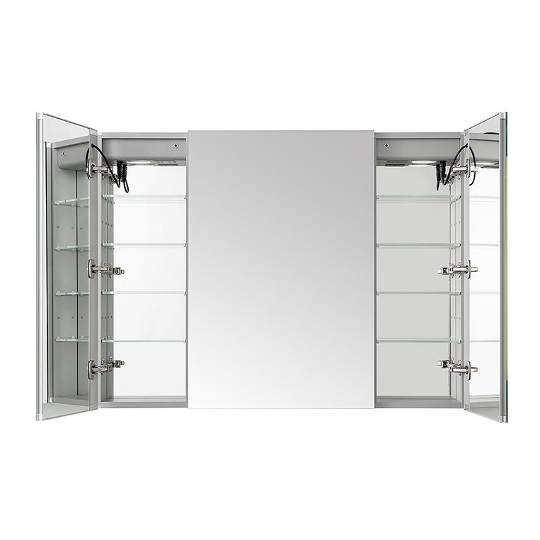 Signature Royale 40x36 LED Lighted Triple Door Medicine Cabinet