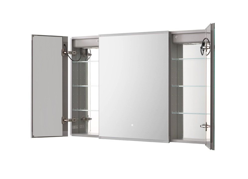 11 Edge Royale 48x32 LED Lighted Triple Door Medicine Cabinet