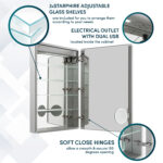 Signature Royale 24x36 Right Hinge LED Lighted Medicine Cabinet