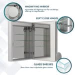 Royale Basic Q 24x30 Right Hinge LED Lighted Medicine Cabinet