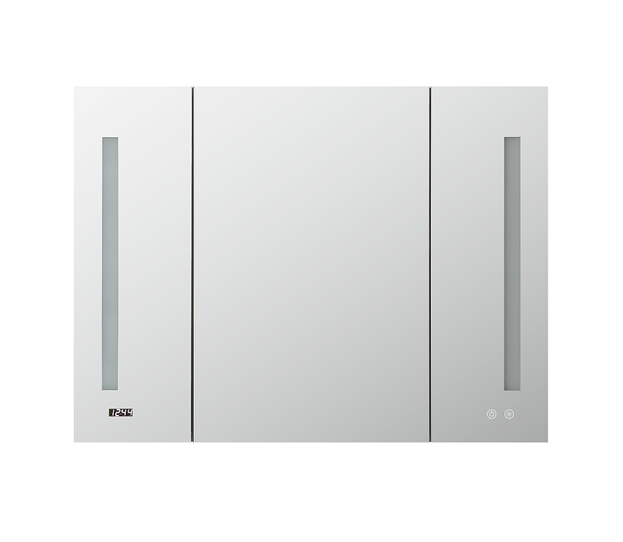 2 Signature Royale 48x30 LED Lighted Triple Door Medicine Cabinet