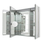 Signature Royale 40x36 LED Lighted Triple Door Medicine Cabinet