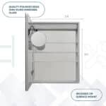 Royale Basic Q 24x30 Left Hinge LED Lighted Medicine Cabinet