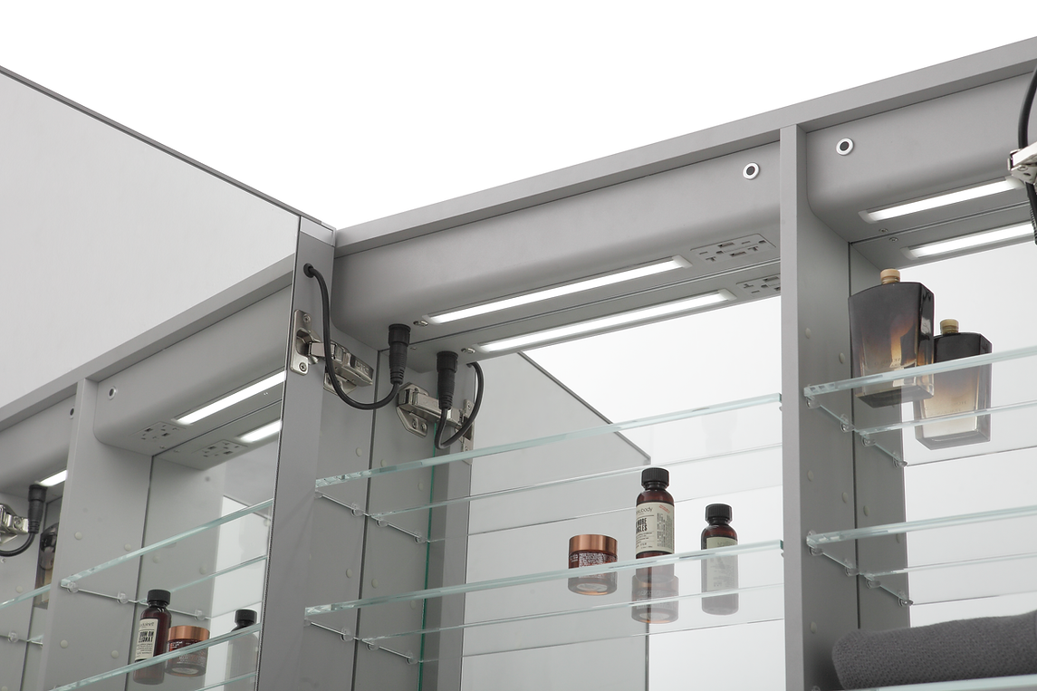 33 Signature Royale 60x36 LED Lighted Triple Door Medicine Cabinet