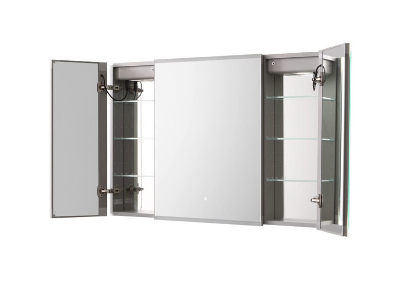 Edge Royale 48x32 LED Lighted Triple Door Medicine Cabinet