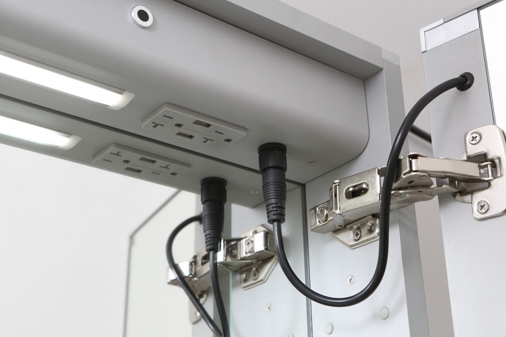 5 Signature Royale 60x36 LED Lighted Triple Door Medicine Cabinet