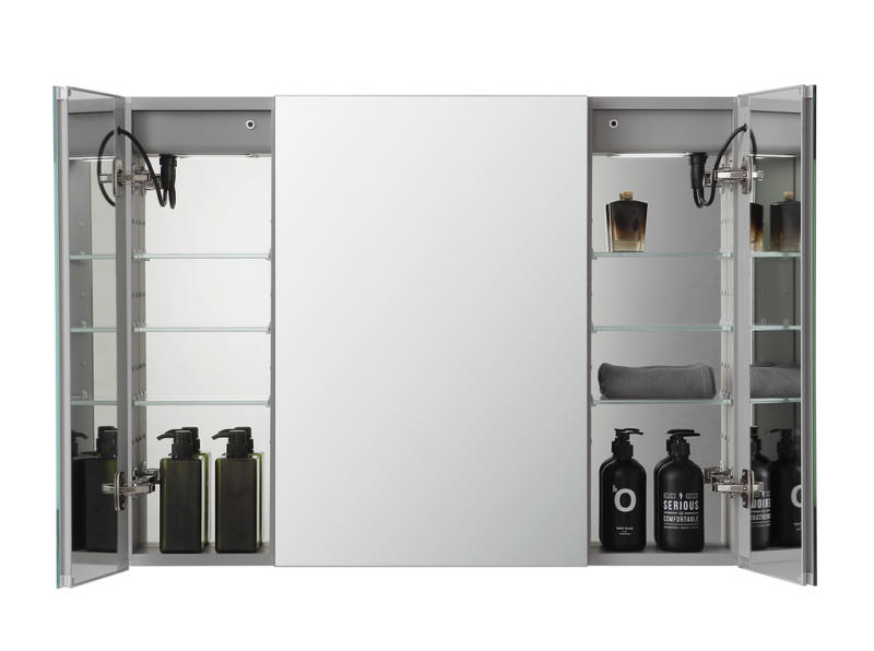 Signature Royale 48x30 LED Lighted Triple Door Medicine Cabinet