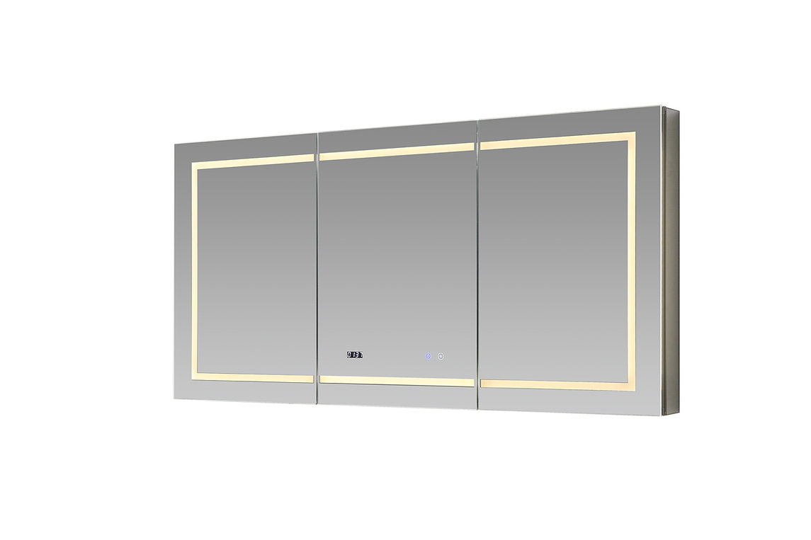 6 Signature Royale 60x36 LED Lighted Triple Door Medicine Cabinet