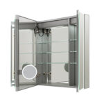 Edge Royale 36x32 LED Lighted Triple Door Medicine Cabinet