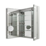 Royale Plus 40x36 LED Lighted Triple Door Medicine Cabinet