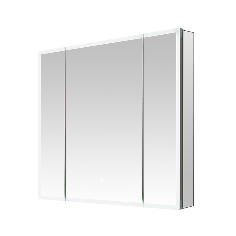 Edge Royale 36x32 LED Lighted Triple Door Medicine Cabinet