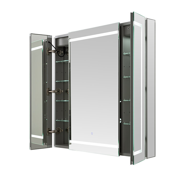 Royale Plus 40x36 LED Lighted Triple Door Medicine Cabinet