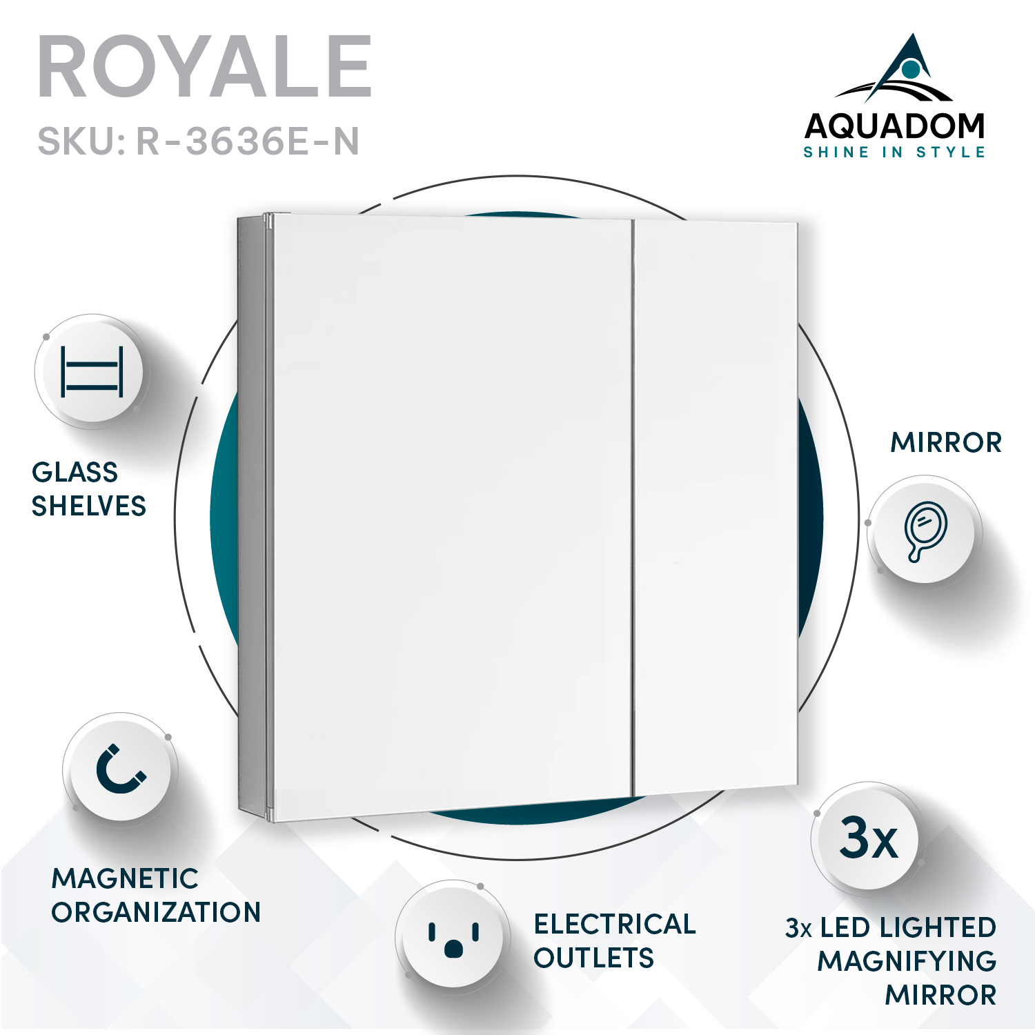 Royale 36x36 Medicine Cabinet Royale 36x36 Medicine Cabinet