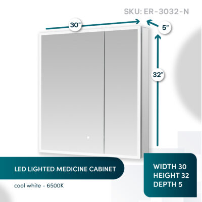 Edge Royale 30×32 LED Medicine Cabinet