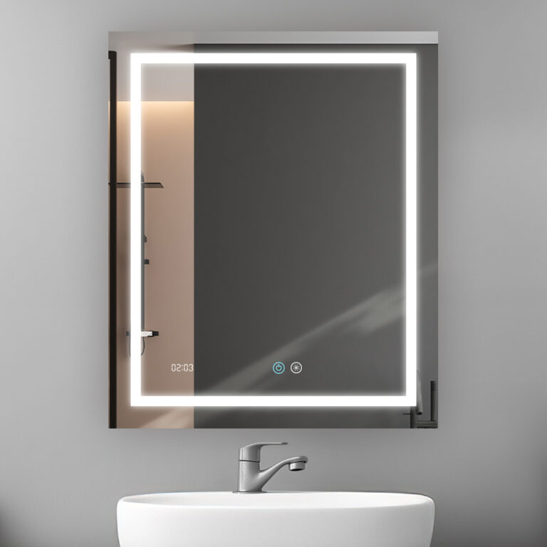 Daytona 24x30 LED Lighted Bathroom Mirror by Aquadom
