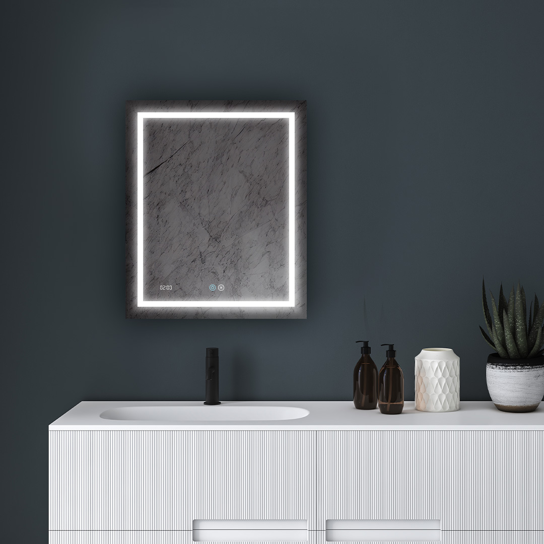 Daytona 24x30 LED Lighted Bathroom Mirror by Aquadom
