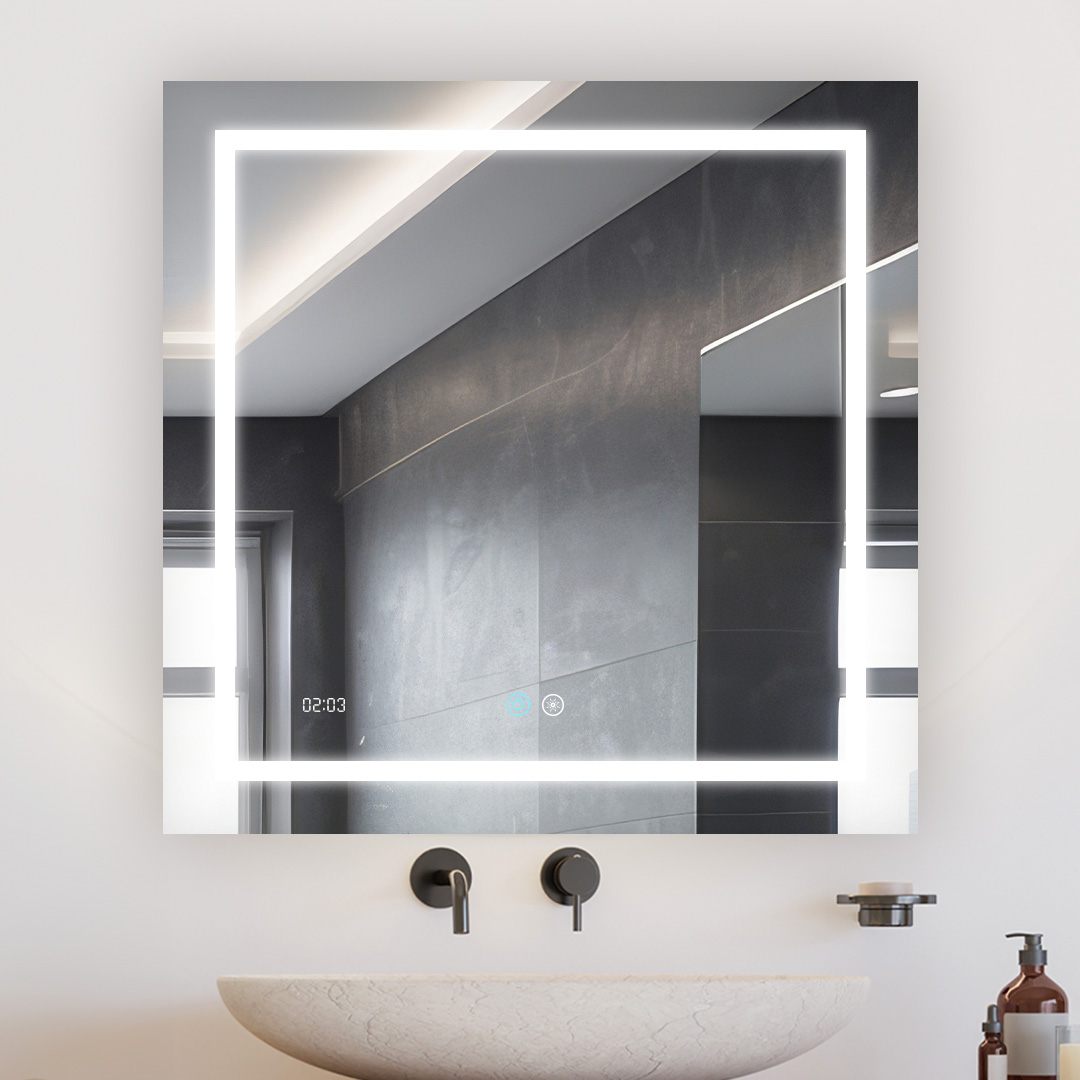 Daytona 30x30 LED Lighted Bathroom Mirror Daytona 30x30 LED Lighted Bathroom Mirror