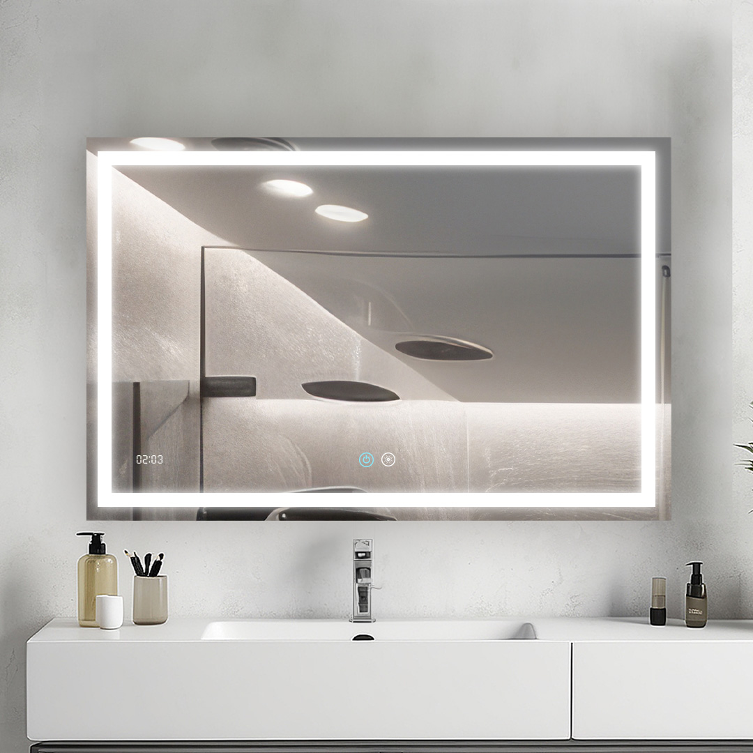 Daytona 40x30 LED Lighted Bathroom Mirror by Aquadom