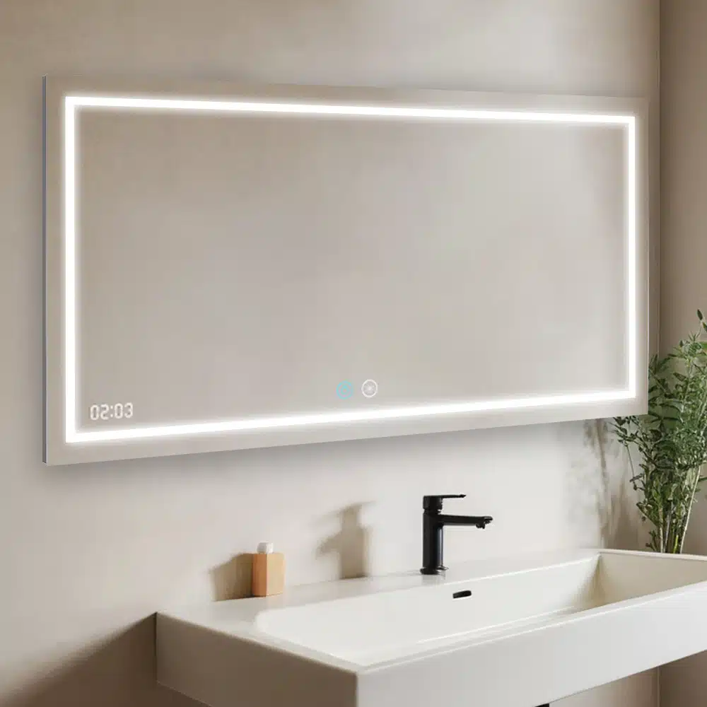 Daytona 48x30 LED Lighted Bathroom Mirror by Aquadom