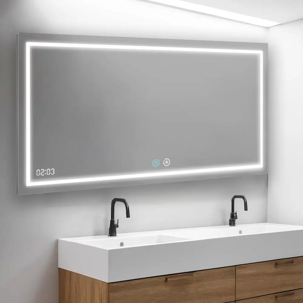 Daytona 48x30 LED Lighted Bathroom Mirror by Aquadom