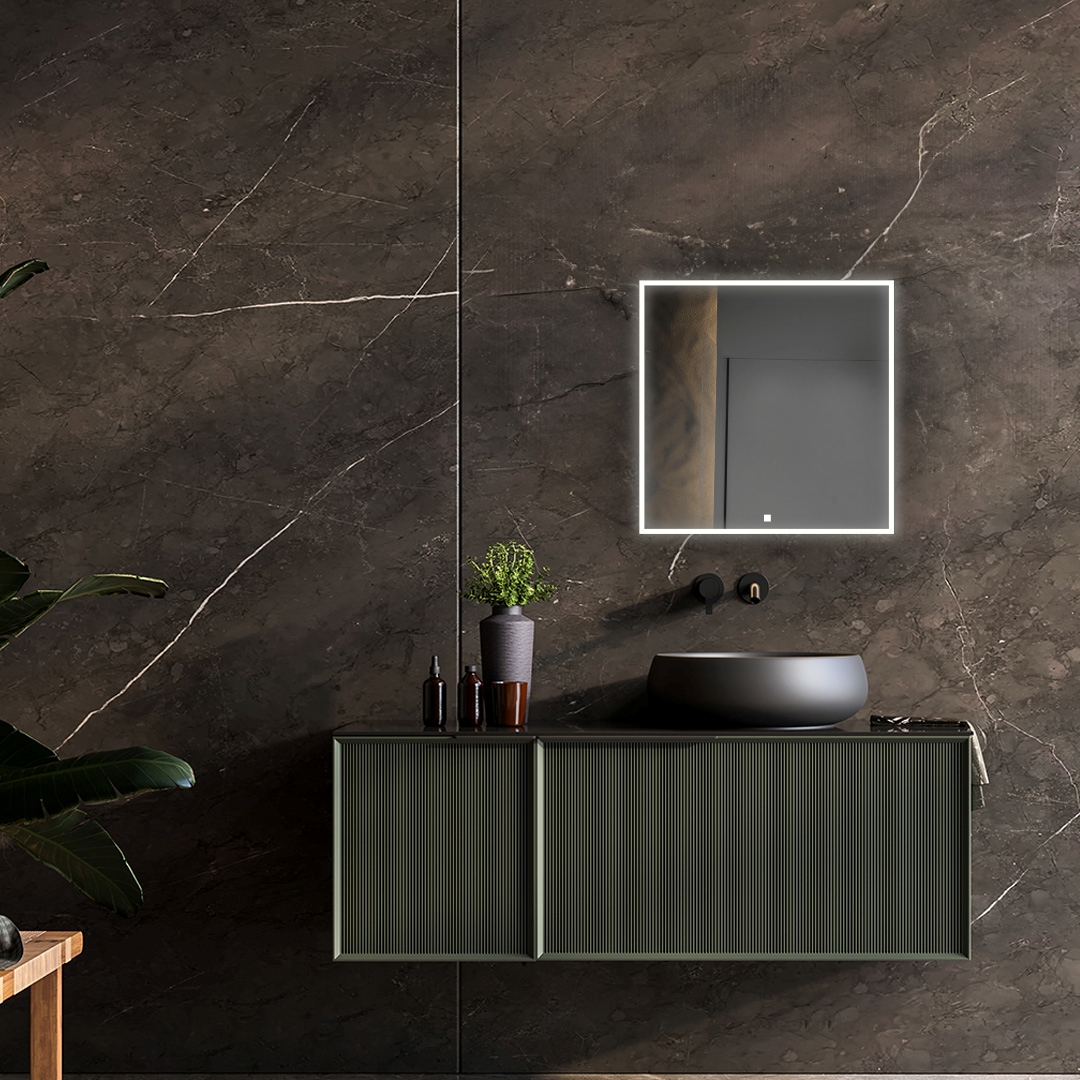 Edge 30x32 LED Lighted Bathroom Mirror