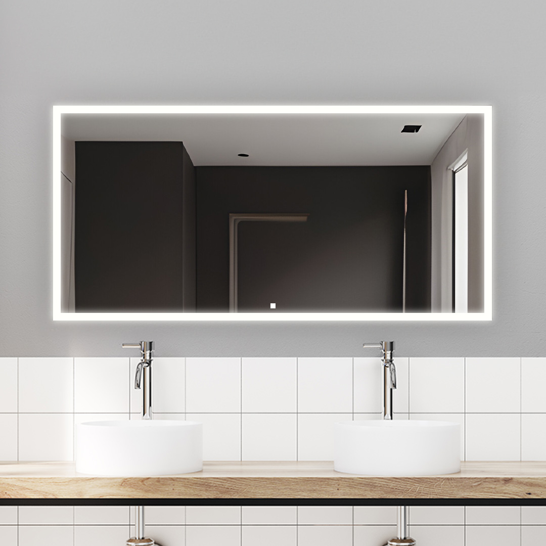 Edge 60x32 LED Lighted Bathroom Mirror Edge 60x32 LED Lighted Bathroom Mirror