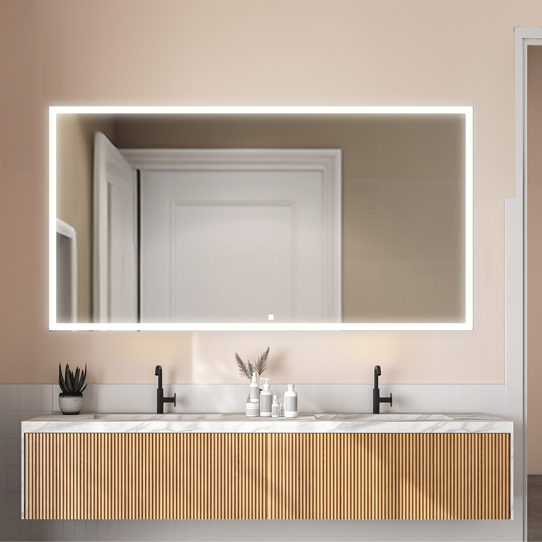 Edge 96x32 LED Lighted Bathroom Mirror Edge 96x32 LED Lighted Bathroom Mirror