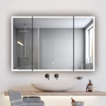 Edge Royale 48x32 LED Lighted Triple Door Medicine Cabinet