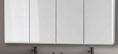 Edge Royale 72x32 LED Lighted Four Door Medicine Cabinet