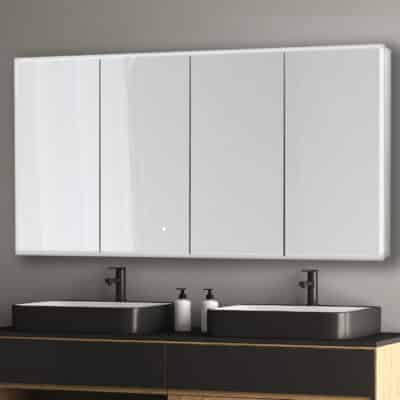 Edge Royale 72x32 LED Lighted Four Door Medicine Cabinet