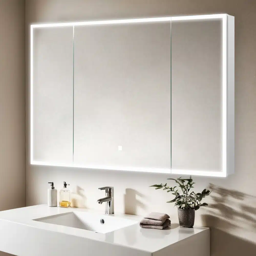 Edge Royale 48x32 LED Lighted Triple Door Medicine Cabinet