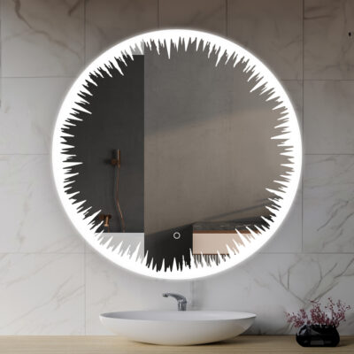 Flame 30 Inches LED Lighted Bathroom Mirror