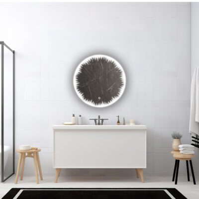 Flame 30 Inches LED Lighted Bathroom Mirror