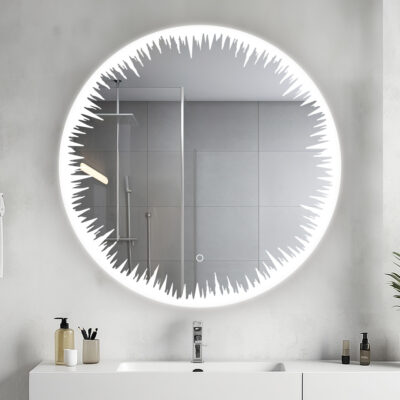 Flame 36 Inches LED Lighted Bathroom Mirror