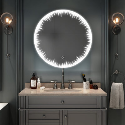 Flame 48 Inches LED Lighted Bathroom Mirror