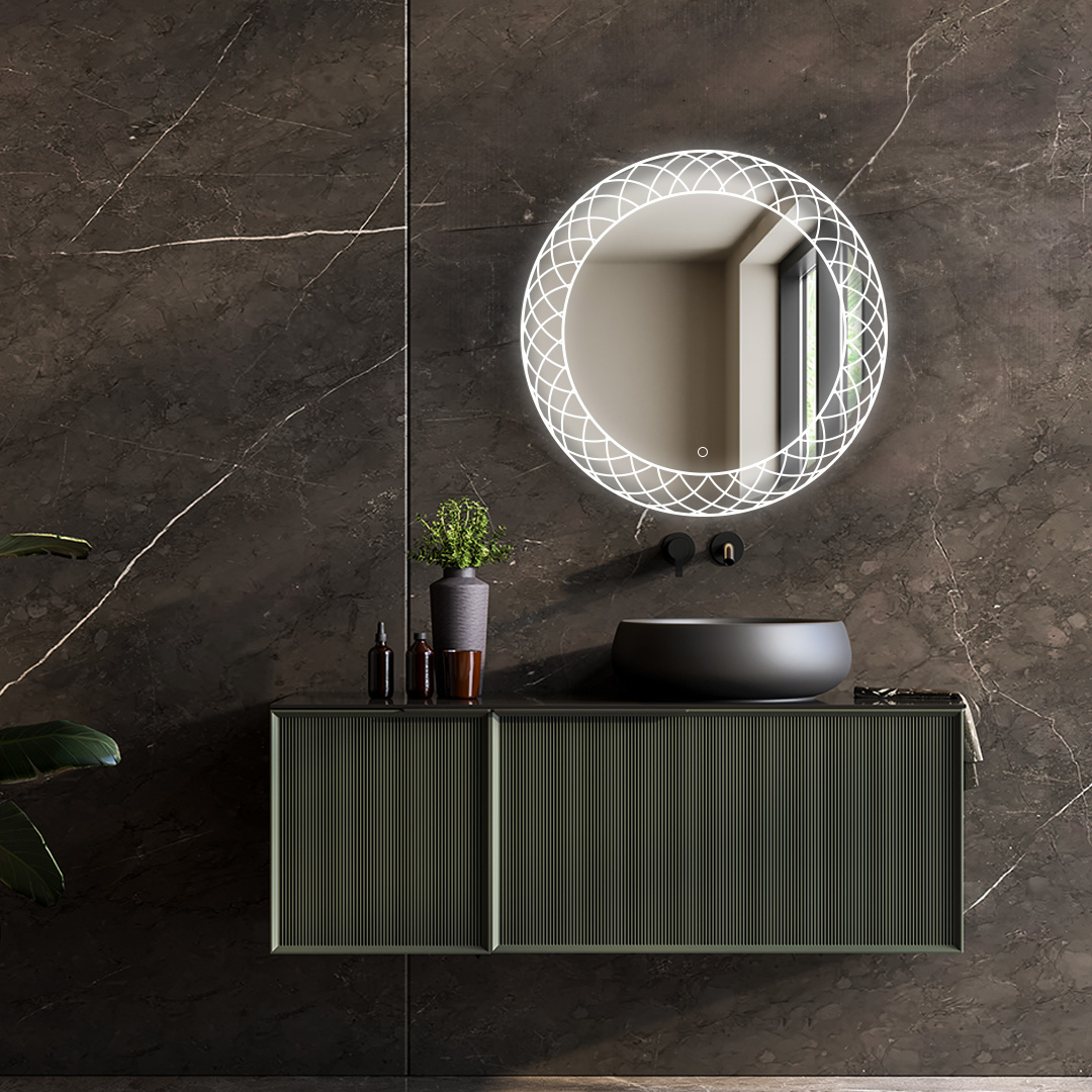 Frost 30 Inches LED Lighted Bathroom Mirror Frost 30 Inches LED Lighted Bathroom Mirror