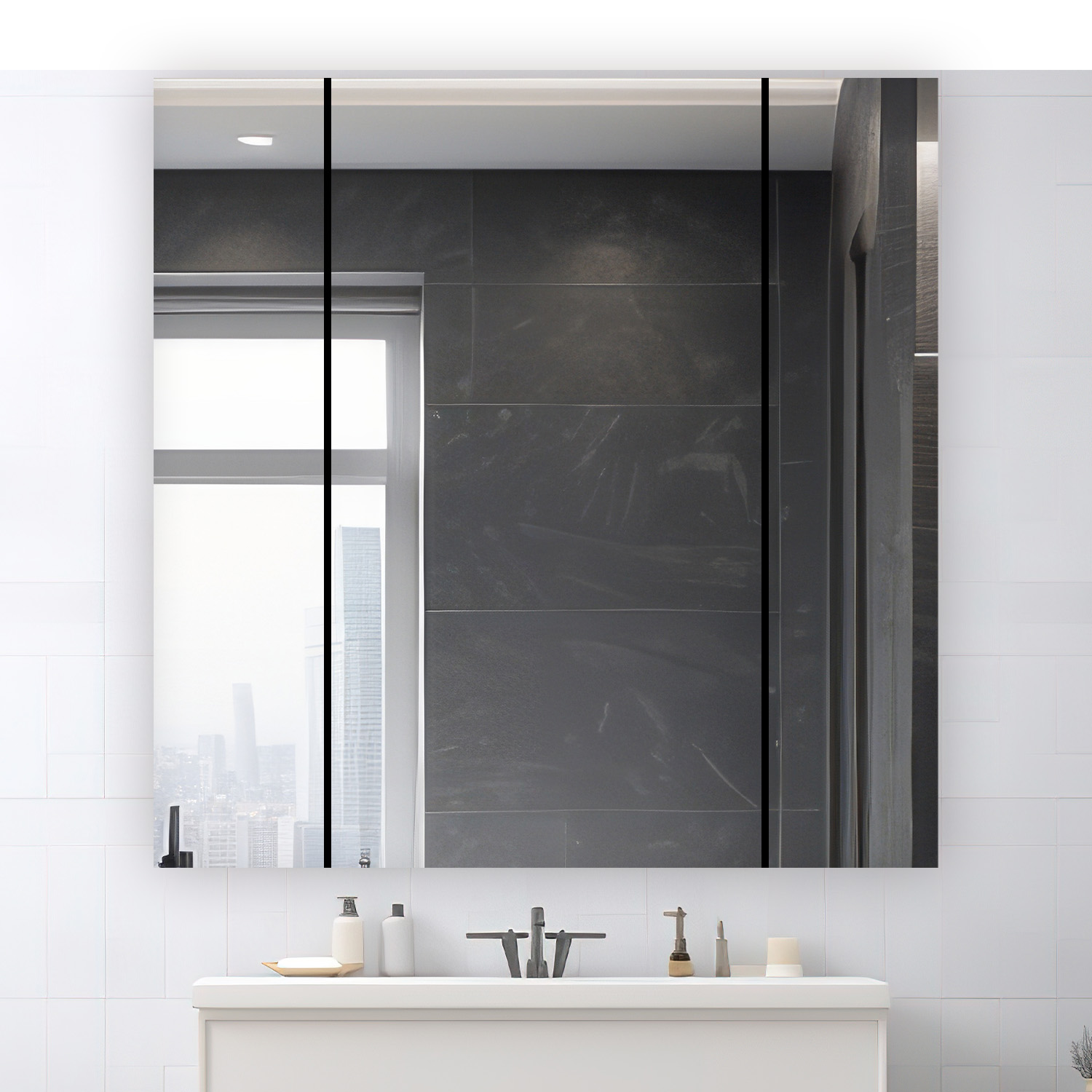 Royale 36x30 Triple Door Medicine Cabinet Royale 36x30 Triple Door Medicine Cabinet