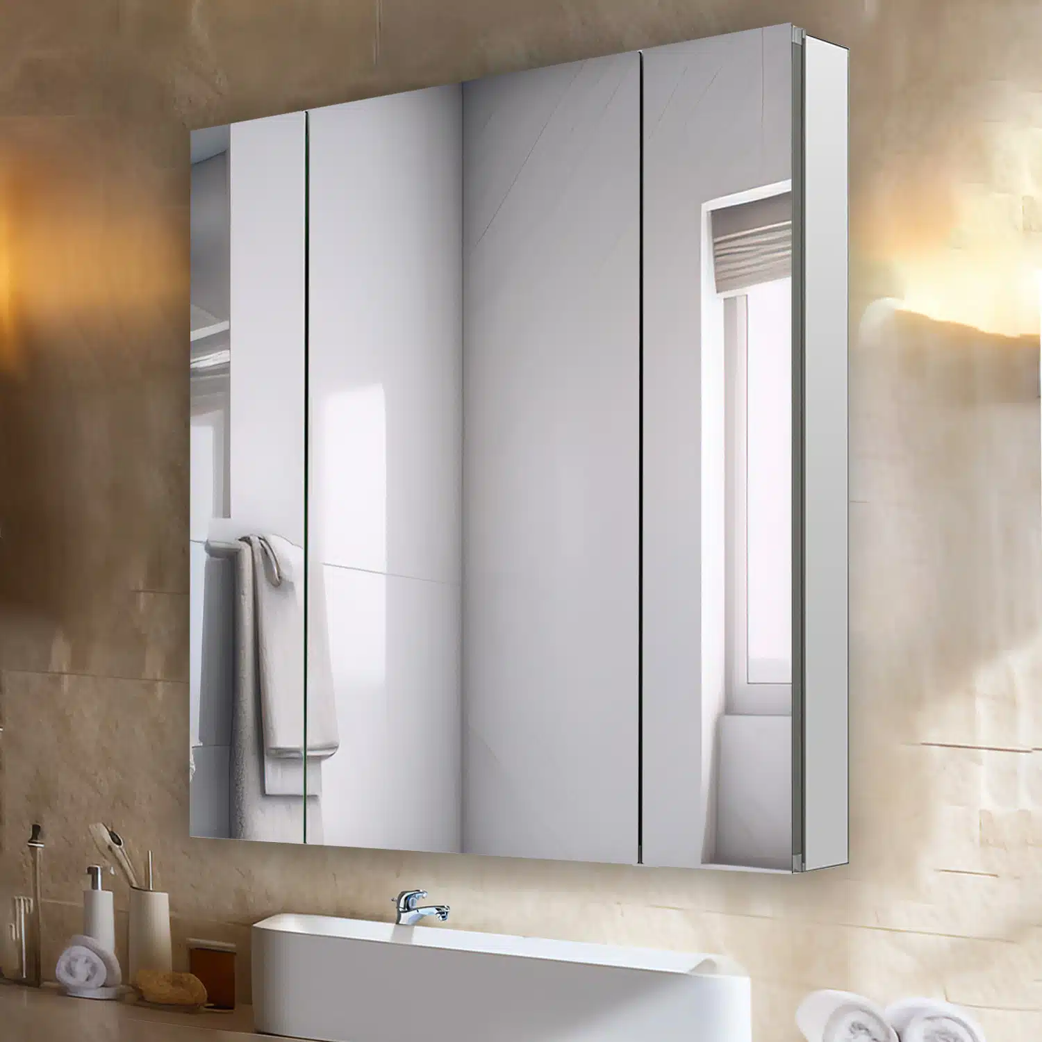 Royale 40x36 Triple Door Medicine Cabinet Royale 40x36 Triple Door Medicine Cabinet