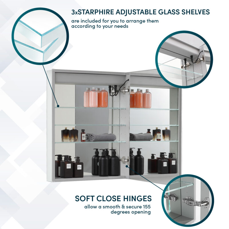 Royale Basic 24x30 Left Hinge LED Lighted Medicine