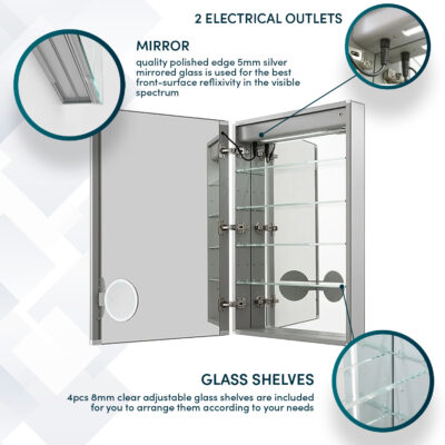 RP-2436L LED Medicine CAbinet (2)