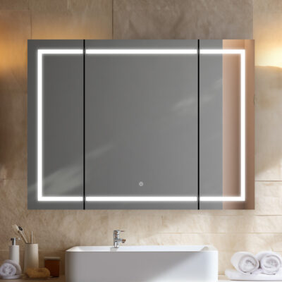 Royale Plus 40×36 LED Lighted Triple Door Medicine Cabinet