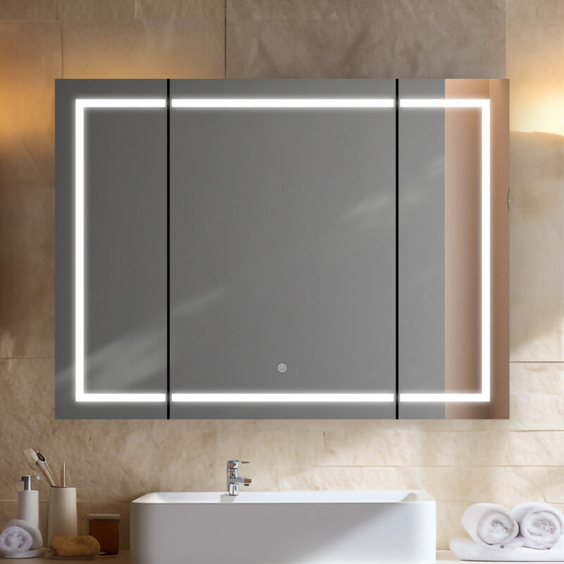 Royale Plus 40x36 LED Lighted Triple Door Medicine Cabinet