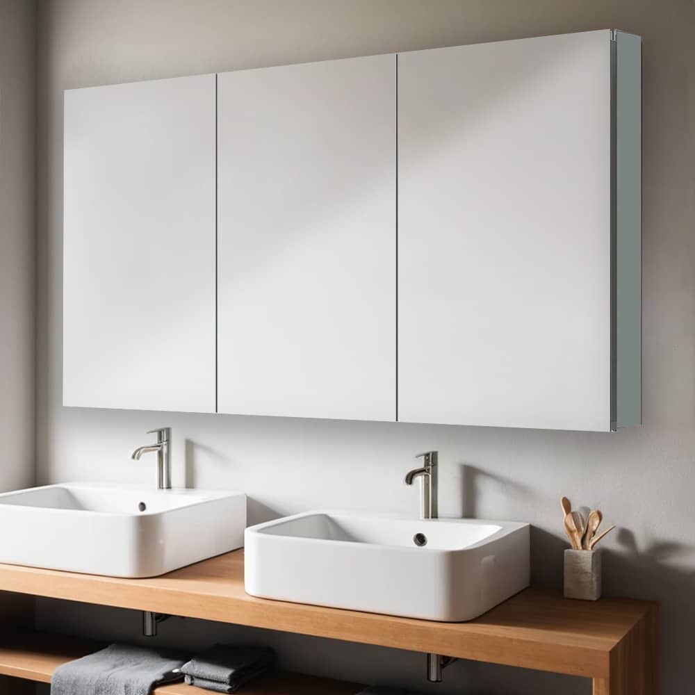 AQUADOM Royale triple-door medicine cabinet