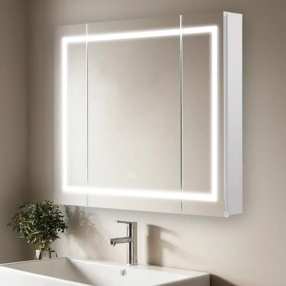 Royale Plus 40x36 LED Lighted Triple Door Medicine Cabinet