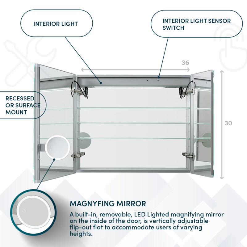 Rp-3630 LED Cabient For Bathroom