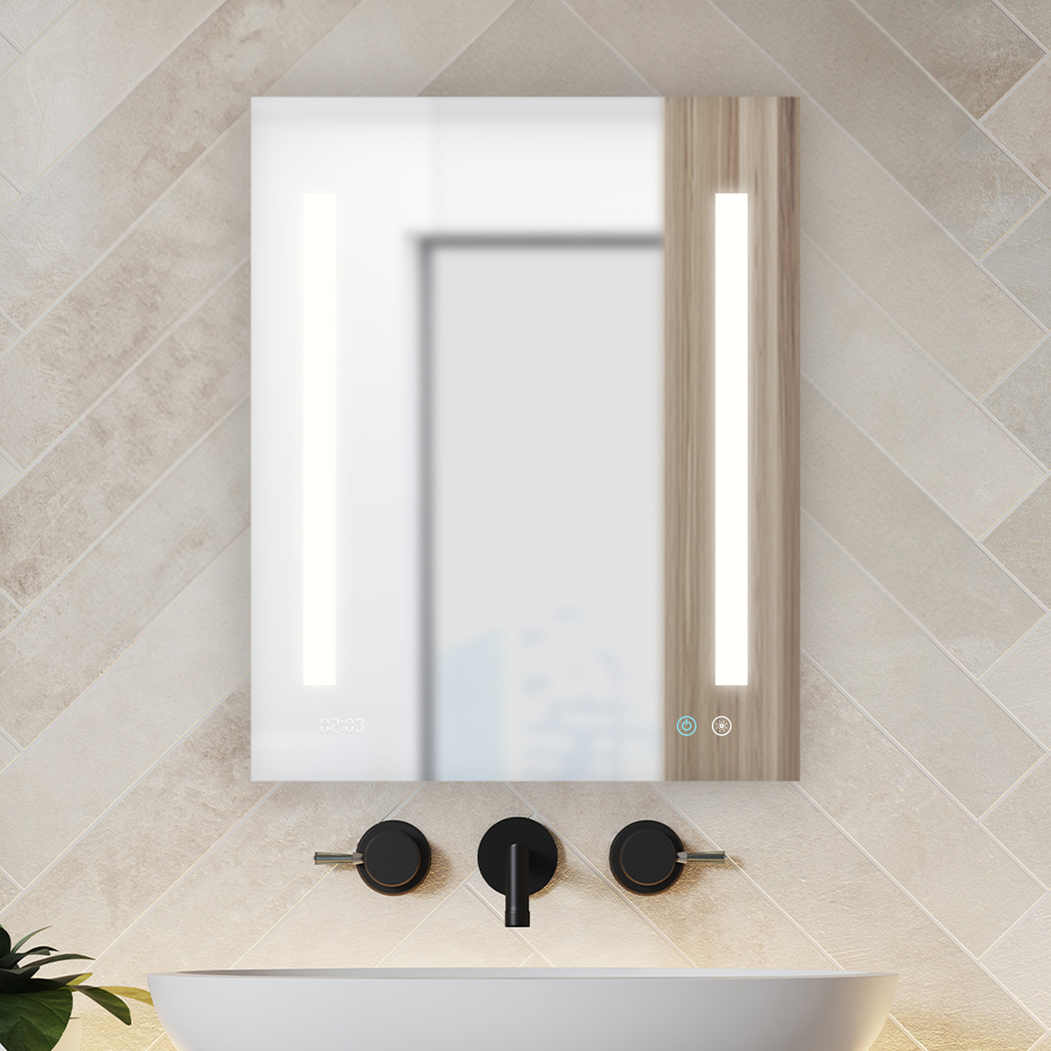 Signature Royale 24x30 Left Hinge LED Lighted Medicine Cabinet Signature Royale 24x30 Left Hinge LED Lighted Medicine Cabinet