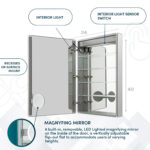 Signature Royale 24x40 Left Hinge LED Lighted Medicine Cabinet