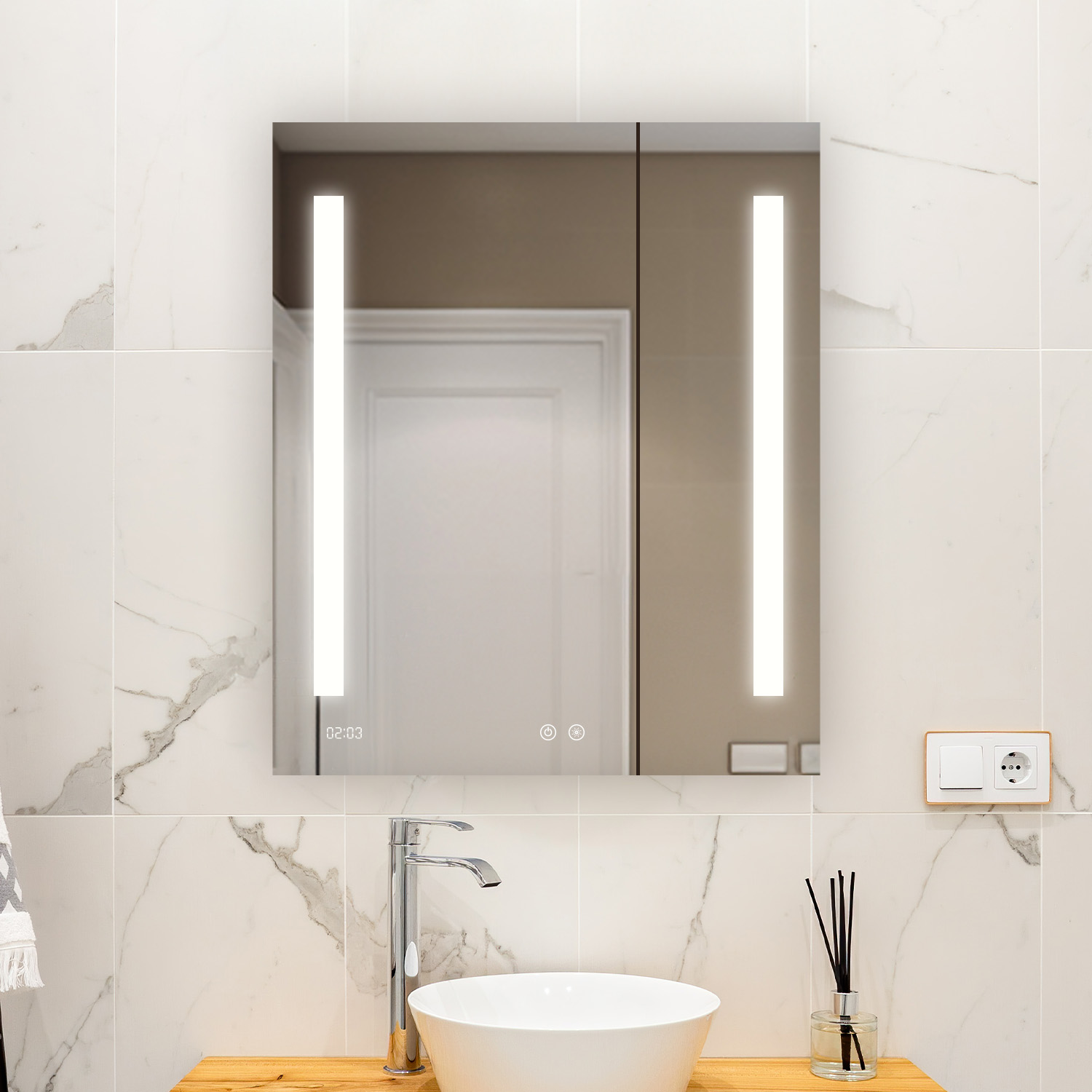 Signature Royale 30x30 LED Lighted Medicine Cabinet Signature Royale 30x30 LED Lighted Medicine Cabinet