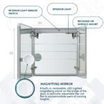 Signature Royale 30x36 LED Lighted Medicine Cabinet